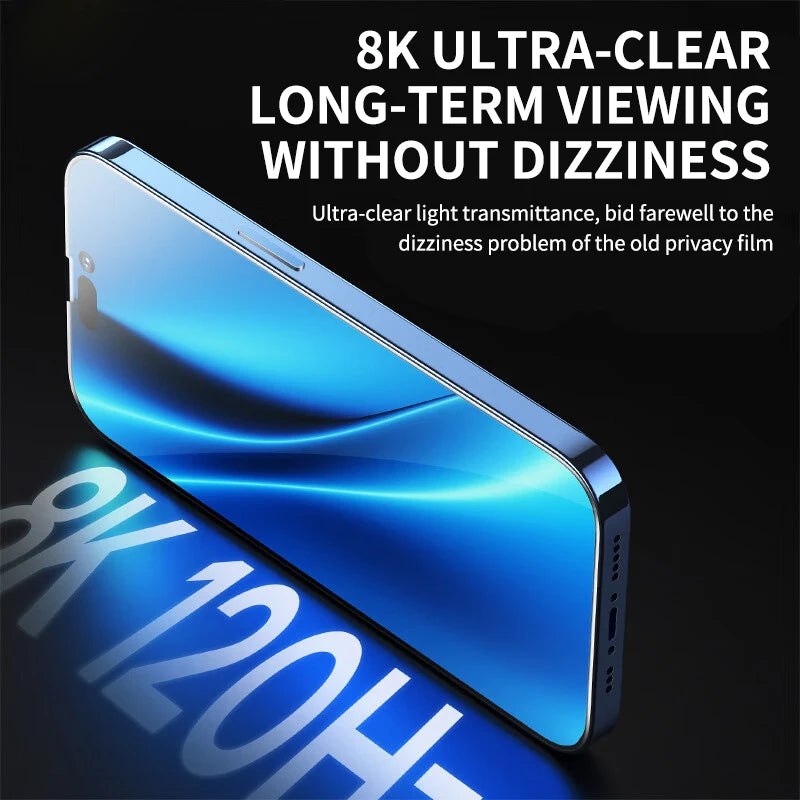 2PCS Full Cover Anti-Spy Screen Protector For iPhone 11 12 13 14 15 PRO MAX Privacy Glass For iPhone 14 8 7 Plus XS Max XR Glass