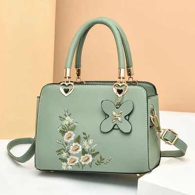 Women Embroidery Handbags Purse Tote Bags Fashion Handle Bag Large Capacity Crossbody Bags Female Portable Trendy Accessories