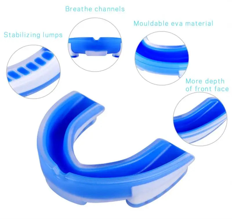 1pcs Adult Sport Mouth Guard Odor-free Boxing Fighting Tooth Brace Protection Adjust Disassemble Basketball Children Mouth Guard