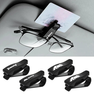 For Suzuki Jimny jb74 jb64 jb43 jb53 Auto Accessories Car Sun Visor Glasses Clip Sunglasses Case Card Ticket Holder Pen Case