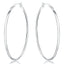 Fashion 925 Sterling Silver 5MM Circle Round Simple Hoop Earrings For Women Wedding Luxury Party Fine Jewelry Christmas