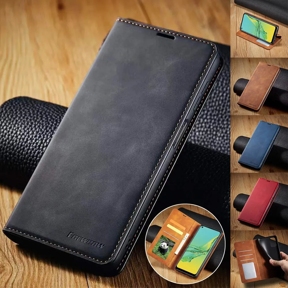 Wallet Leather Case for Samsung Galaxy S23 S22 S21 S20 FE Ultra Plus S10 S9 S8 Plus S7 Edge A72 A52s A53 A12 A71 A51 Flip Cover