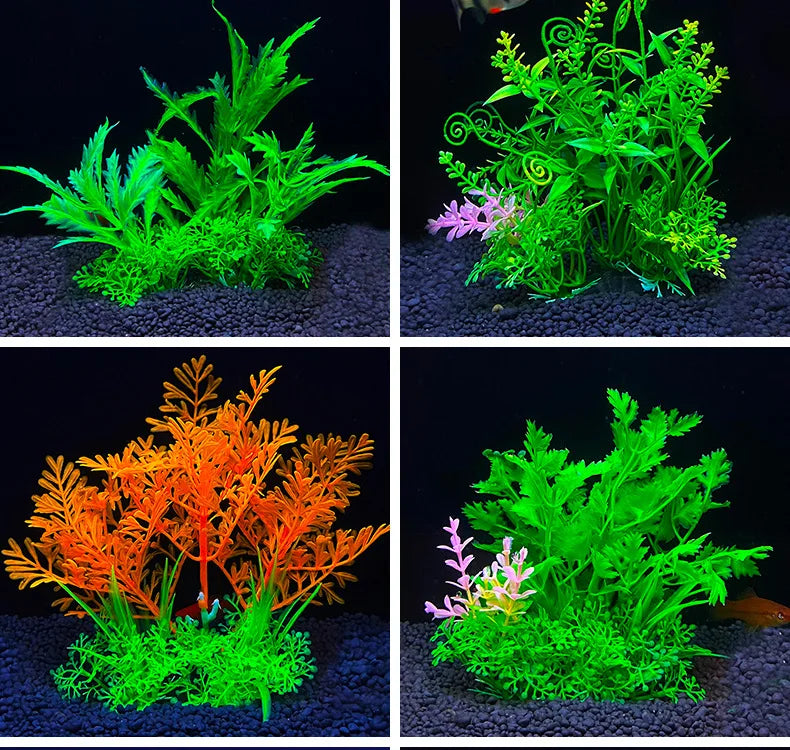 1-5 Simulation Artificial Plants Aquarium Decor Plastic