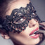 Black  Women Hollow Lace Masquerade Face Mask Princess Party Cosplay Prom Props Costume Nightclub Queen Half Face Eye Mask