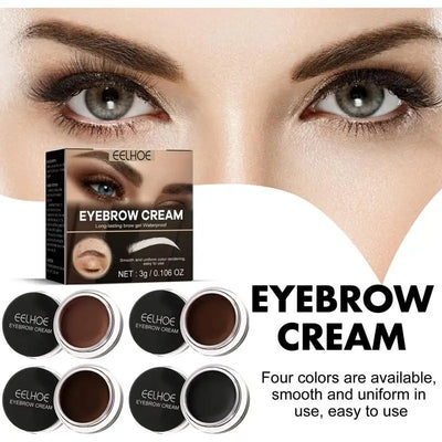 Eyebrow Enhancers Eyebrow Pomade Cream Water-Proof Nourishing High Pigmented Brow Pomade Gel Long-lasting Natural Eyebrow Makeup