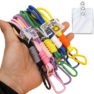 Mobile Lanyard Wrist Strap With Tether Patch Braided Wrist Strap Anti-Loss Pendant Fashion Strong Wrist Short Rope Key Pendant