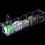 Acrylic Fish Tank Filter Dry and Wet Separation 3 in 1 Small Silent External Suspend Mounted Aquarium Drip Overflow Box System