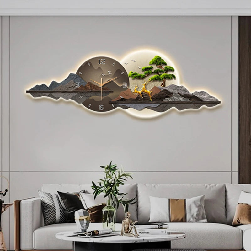 Luxury Digital Wall Clocks Living Room Nordic Art Mural Modern Led Wall Watch Creative Silent Horloge Murale Home Decoration