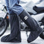 Black Waterproof wear resistant High-tube Motorcycle Rain Boots Covers Outdoor Travel Rain Shoe Covers Motocross Riding Sport