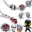 New 2022 Disney Spider Man Charm Beads Fit Pandora Charm 925 Original Bracelet Women 925 Sterling Silver Pendant Bead Jewelry