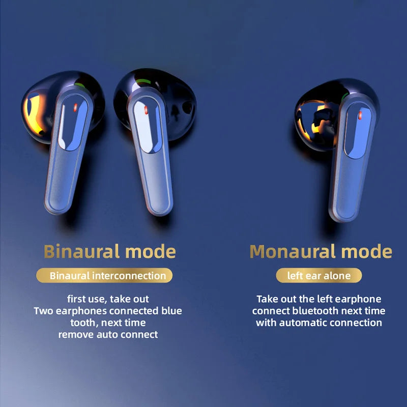 Original Air Pro 60 TWS Fone Bluetooth Headphones Touch Control Earbuds with Mic Wireless Bluetooth Headset Wireless Earphones