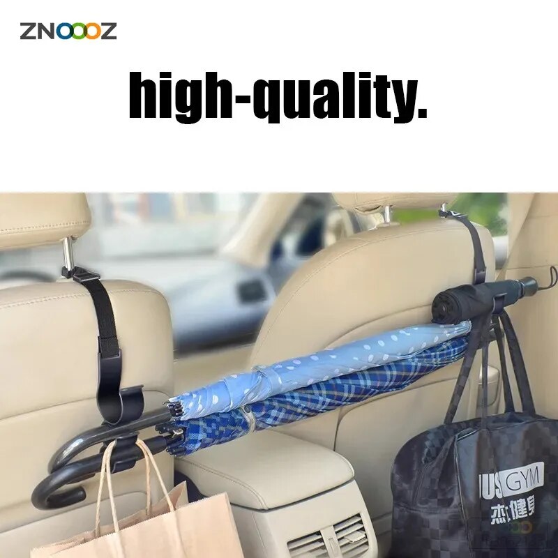 Car Trunk Storage Hook For Bag Umbrella Fishing rod Holder in Car Universal Seat Back Organizer Bracket Interior Stowing Tidying
