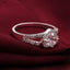 925 Sterling Silver Ring Jewelry Fine Noble for Women Lady Wedding Party CZ Stone Women Shiny Crystal  Wholesale