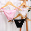 Sexy Bandaged G-string Panties T-back Women Low-waisted Pantie Thongs Cat Paw Solid Color Cotton Thong Women Intimate Underwear