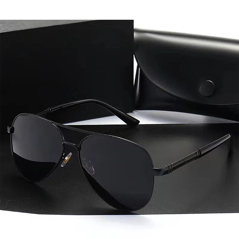 New Luxury Men's Polarized Sunglasses Driving Sun Glasses For Men Women Brand Designer Male Vintage Black Glasses UV400 Eyewear