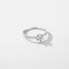 MODIAN 925 Sterling Silver Minimalist Dazzling Clear Zircon Ring Platinum Plated Wedding Jewelry For Women Valentine's Day Gift