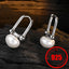 Stamp 925 Sterling Silver Simple Women Earrings With Pearl Aesthetic Vintage Smooth Korean Trendy Fine Jewelry