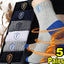 5Pairs Bamboo Fiber Autumn Winter Men Socks Breathable Cotton Sports Sock Deodorant Business Socks Plantar Fasciitis Sock