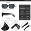 LNFCXI New Arrival Retro Square Women Sunglasses Shades UV400 Fashion Rivets Men Gradient Sun Glasses