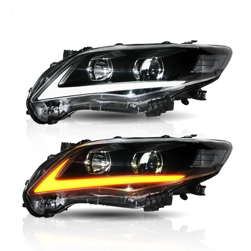 Car Headlight  LED Front Lamp With DRL+Turn Signal For Toyota Corolla LED Headlight 2011 2012 2013