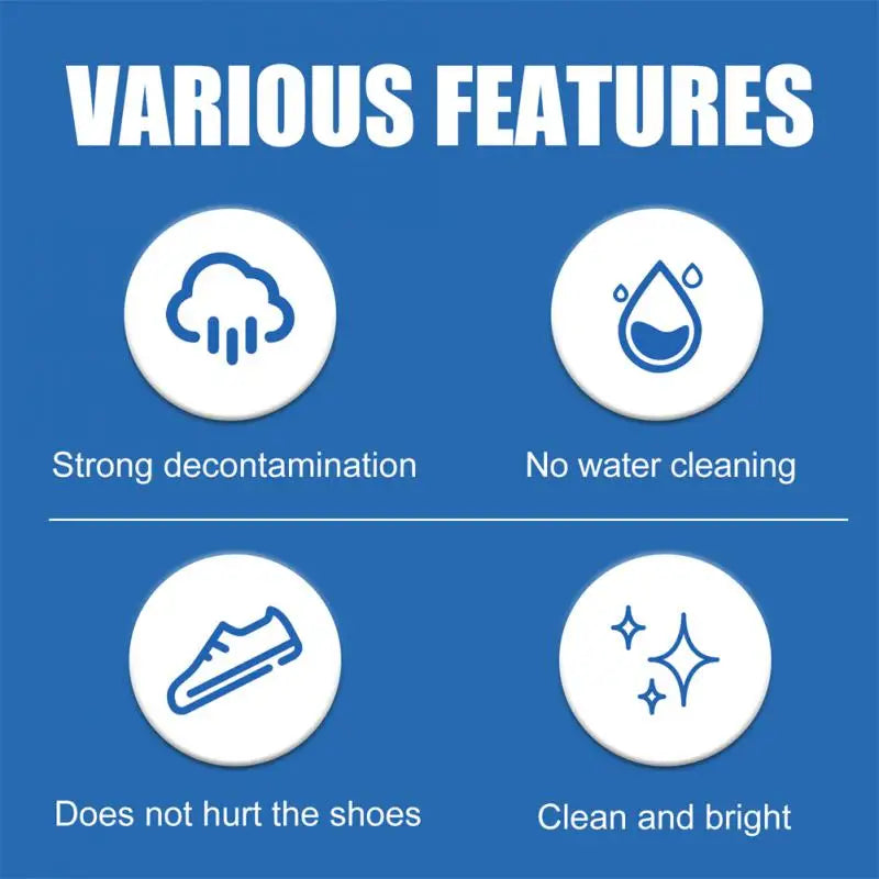 Cleaning Cream for White Shoe Multi-functional Cleaner With Wipe Stains Remover Cleansing Maintenance Pasty Of Sport Shoe