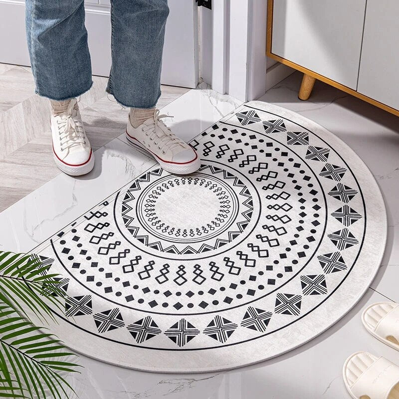 Semicircle Doormat Geometric Rugs