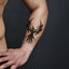 Waterproof Temporary Fake Tattoos,Water Transfer Sticker,Black Tribal Totem Eagle Dragon for Women Men,Cool Makeup,Sexy Body Art