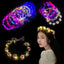 Luminous Rose Wreath LED Light Garland Wedding Party Flower Headband Decorations Women Girl Birthday Christmas Glow Hairband