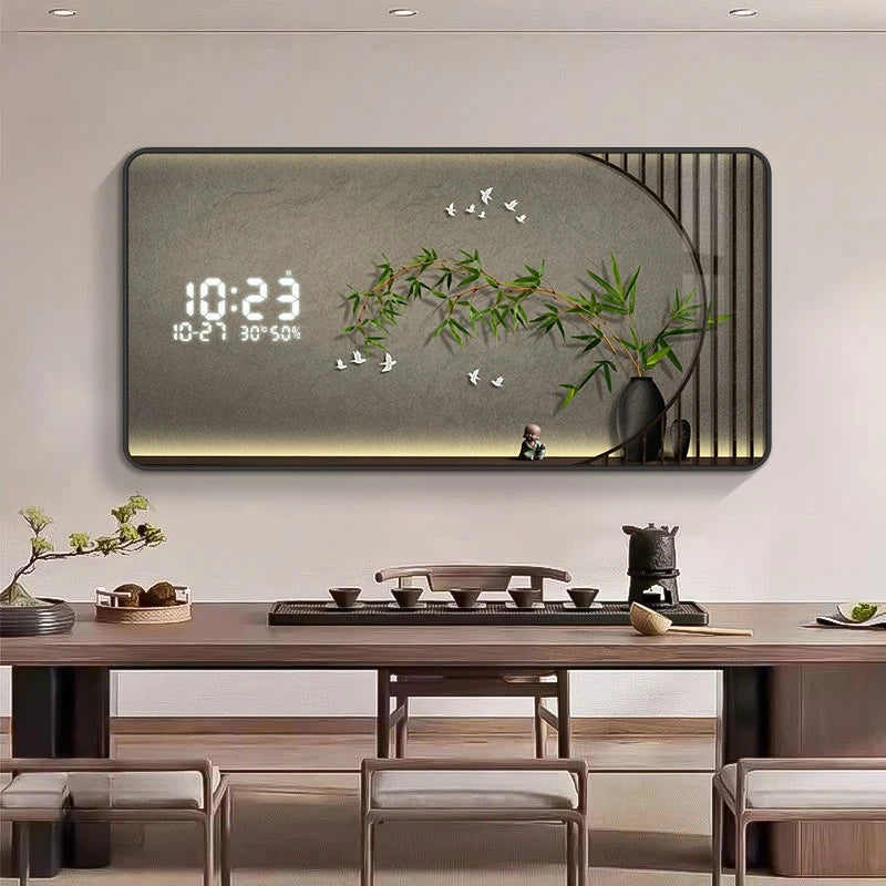 Luxury Calendar Wall Clock Modern Bedroom Digital Large Living Room Wall Clock Nordic Designer Orologio Da Parete Home Decor