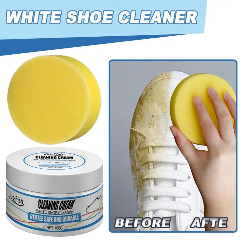 Cleaning Cream for White Shoe Multi-functional Cleaner With Wipe Stains Remover Cleansing Maintenance Pasty Of Sport Shoe