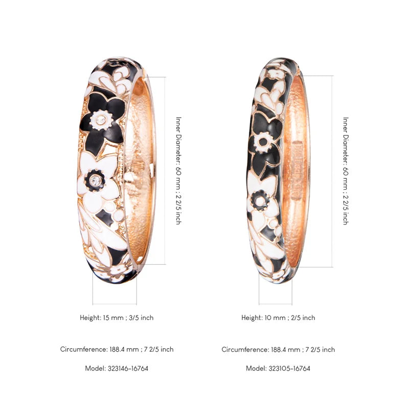 Indian Bangles For Women Women's Bangle Clover Cloisonne Bracelet Sets Women's Jewelry Vintage Accessories Trendy Style Bangles