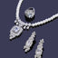 2024 New Designed Pearl Jewelry Zirconia Pendant Necklaces Set For Dubai Women's Wedding Jewelry Accessories