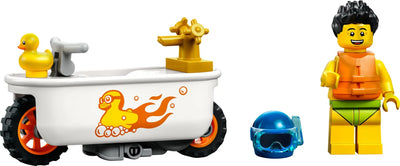 LEGO City Stuntz Bathtub Stunt Bike 60333 Building Toy Set for Kids, Boys, and Girls Ages 5+ Birthday Christmas Gift (14 Pieces)