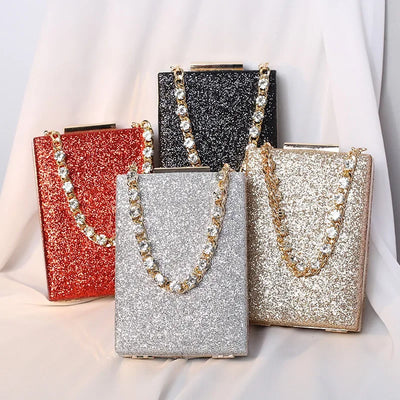 2023 New Women Diamond Evening Clutch Bags Fashion Chain Banquet Wallets Wedding Dinner Bags Mobile Phone Packs Party Pack Gifts