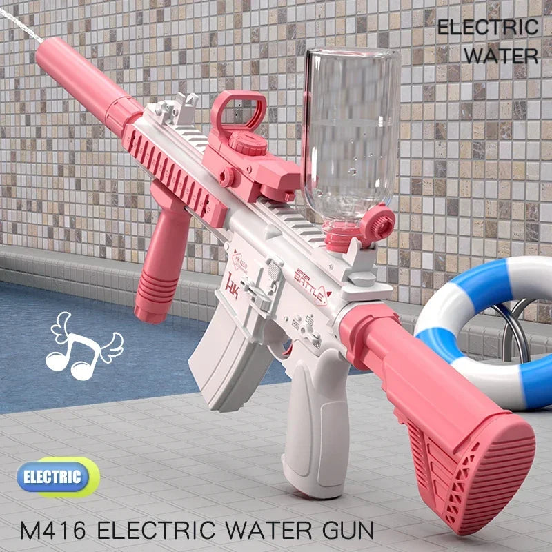 New M416 Electric Water Gun Boys Girls Fully Automatic Beach Shooting Toy Summer Gift