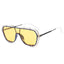 New One-piece Sunglasses Double Beam Full Frame Net Red Sunglasses for Driving Anti Ultraviolet Large Frame Glasses