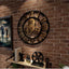 Wall Clock Living Hanging Room Clocks For Style Industrial Decorative Retro The Outdoor Black Creative Chic Big