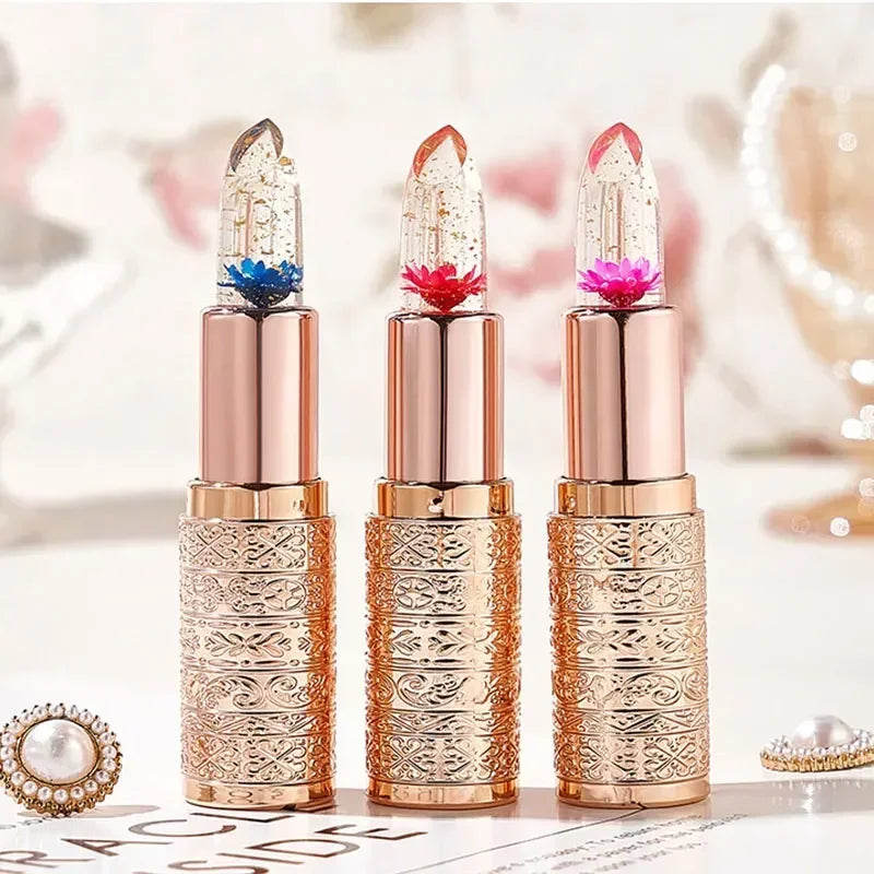 NvJZhen Lipsticks Free Shipping Flower Make-up for women Waterproof Long lasting Cosmetics Korean makeup Matte lipstick