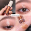 Liquid eye shadow glitter powder sequins eye shadow liquid pearl light fine flash waterproof Brighten Silkworm Makeup Cosmetics