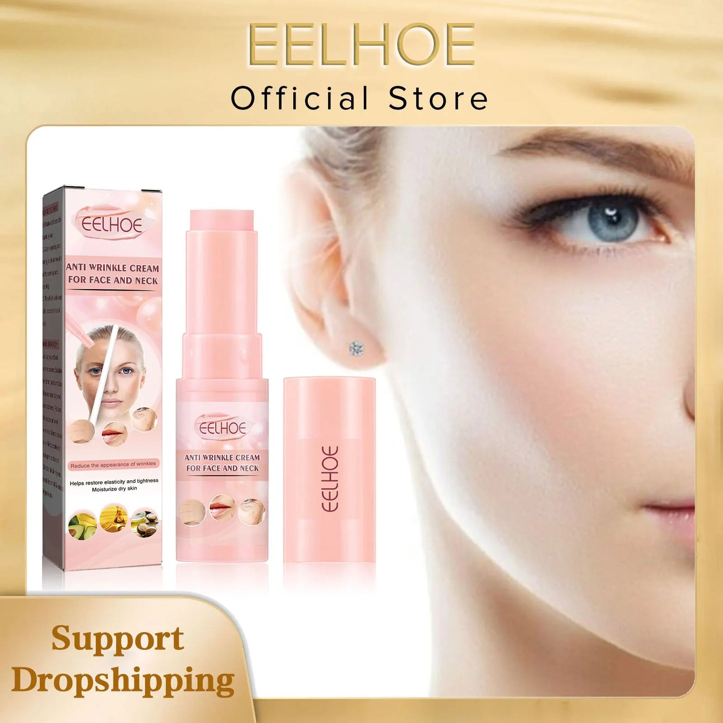 EELHOE Anti Aging Cream Collagen Facial Firming Wrinkle Remover Cream Stick Neck Lighten Fine Line Nourish Moisturize Skin Care