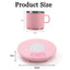 Portable One-Key Hot and Cold Cup Coaster Mini Cooling Heating Coaster Warm Milk Coffee Tea Artifact Fast Cooling Drink Cup Mat