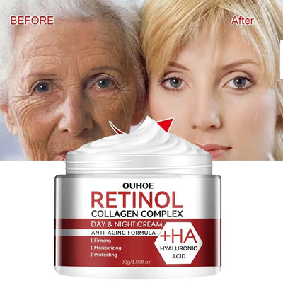 Retinol Lifting Firming Face Cream Remove Wrinkles Anti-Aging Fade Fine Lines Moisturizer Brightening Skin Care Korean Cosmetics