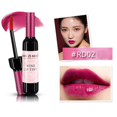 New Arrival Wine Red Korean Style Lip Tint Baby Pink Lip For Women Makeup Liquid Lipstick Moisturize Lip gloss red lip Cosmetic