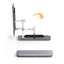 Folding Mini Metal Phone Holder Aluminum Alloy Foldable Desktop Stand 360 Rotating Universal Mobile Phone Desk Bracket