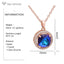 S&Z DESIGN New Fashion 585 Rose Gold Color Square Crystal Pendant Necklace For Women Wedding Cubic Zirconia Jewelry Gift