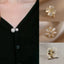 Double Pearl Brooch Pins Anti-fade Exquisite Elegant Brooches for Women Sweater Cardigan Clip Coat Summer Dress Jewelry
