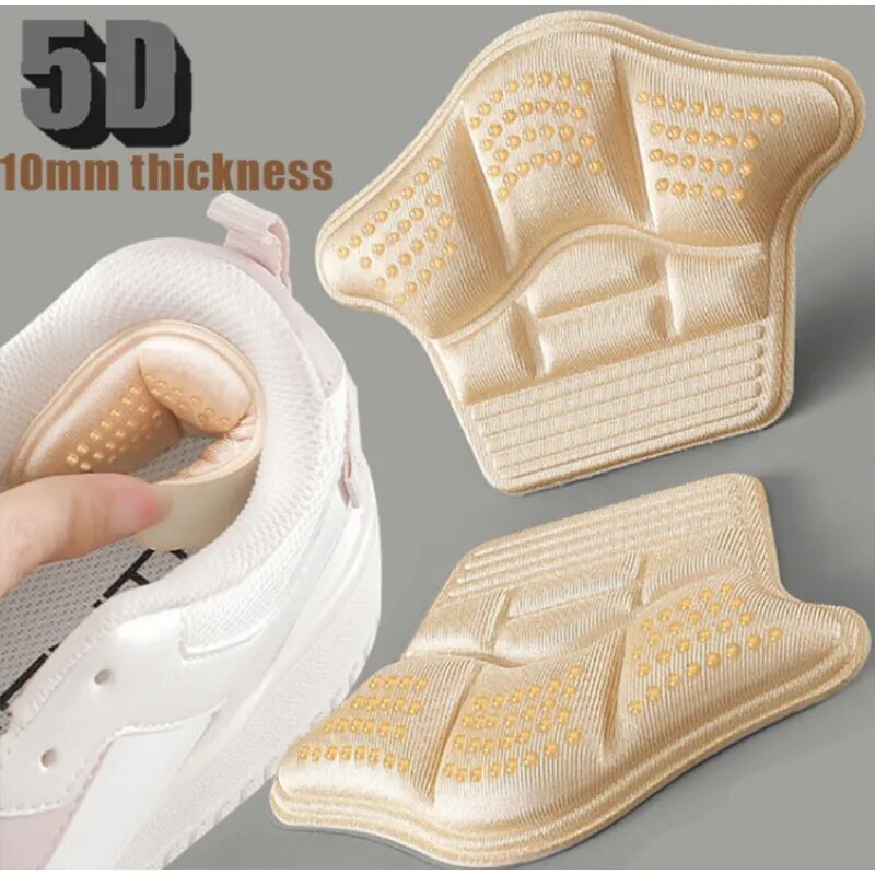 4Pcs Heel Stickers Heel Protectors Sneaker Shrinking Size Insoles Anti-wear Feet Shoe Pads Adjust Size High Heel Cushion Inserts