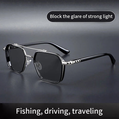 Trend Sunglasses For Men Professional Day Night Driver Sunglasses UV400 Retro Luxury Design Glasses vintage