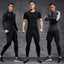 Dry Fit Men's Training Sportswear Set Gym Fitness Compression Sport Suit Jogging Tight Sports Wear Clothes 4XL5XL Oversized Male