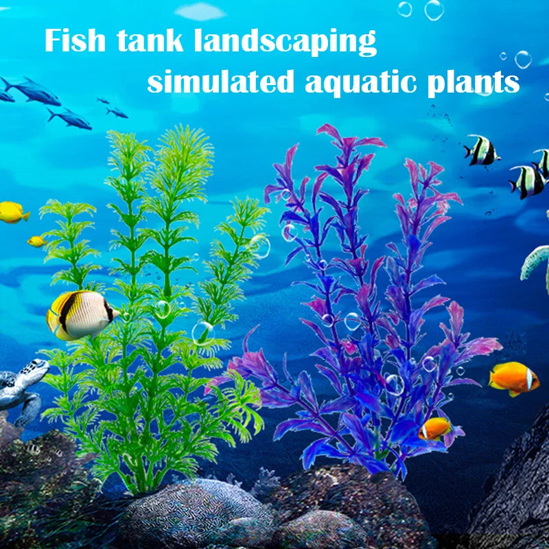 1-5 Simulation Artificial Plants Aquarium Decor Plastic